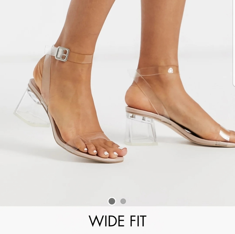 Public Desire Clear Strap Heels